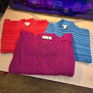 Vintage Parisians Sweater Bundle 3pc Womens 2XL